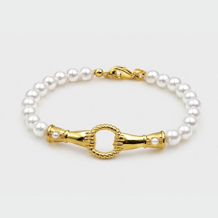Pearl T-Bar Bracelet