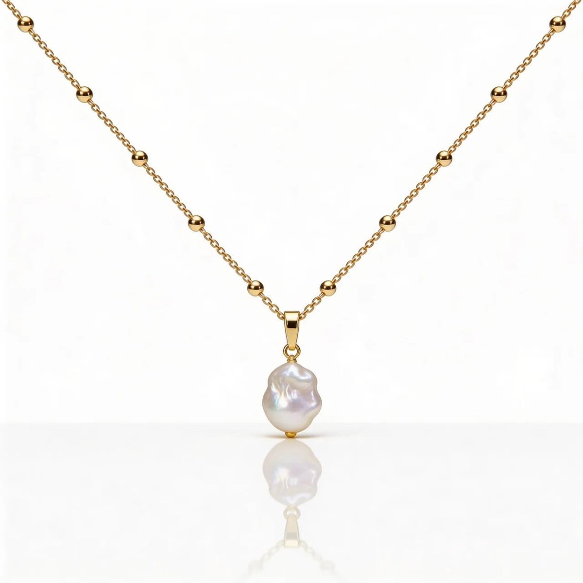 Baroque Pearl Pendant in 18K gold or sterling silver