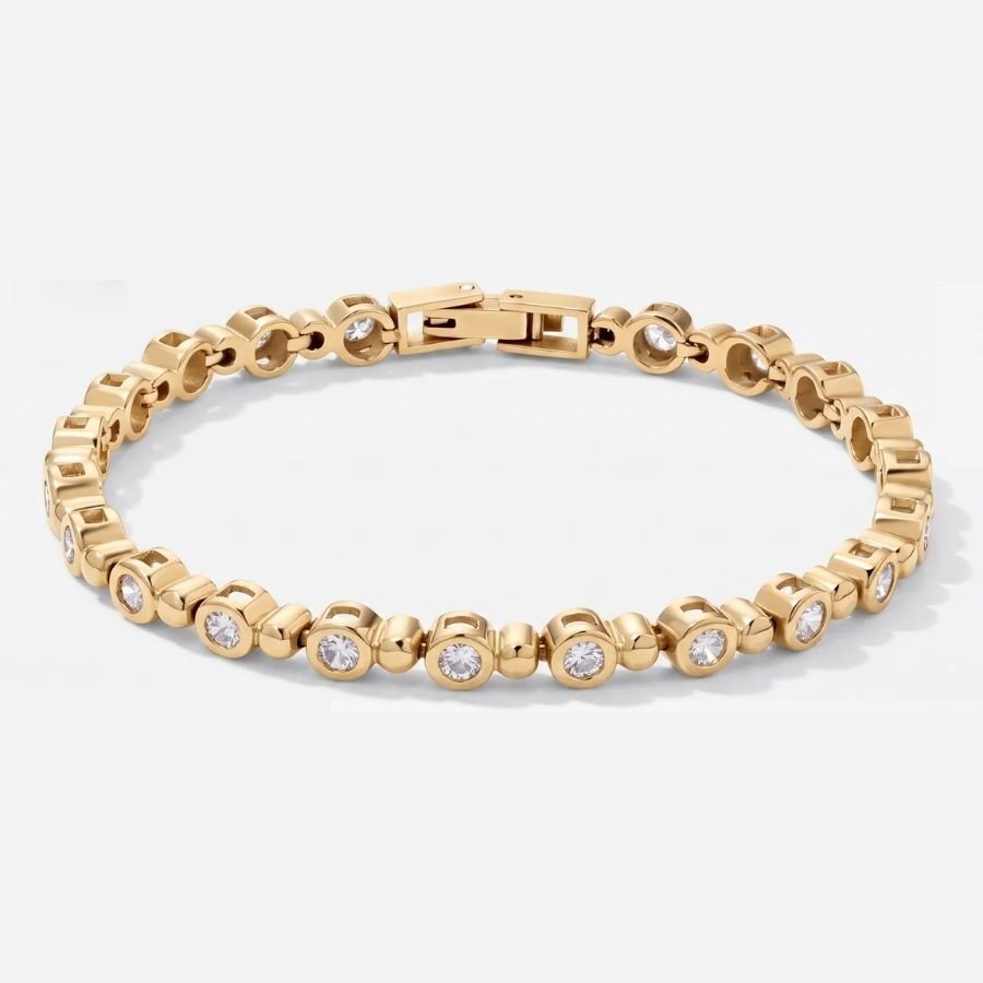 Bracciale Tennis - Perline Mini Oro