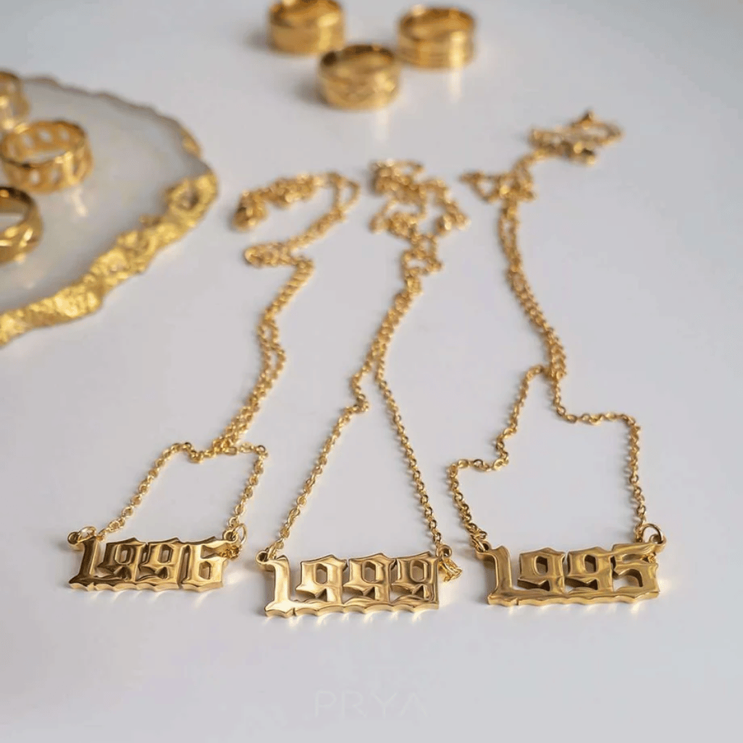 Birth-Year Custom Necklace - View 4