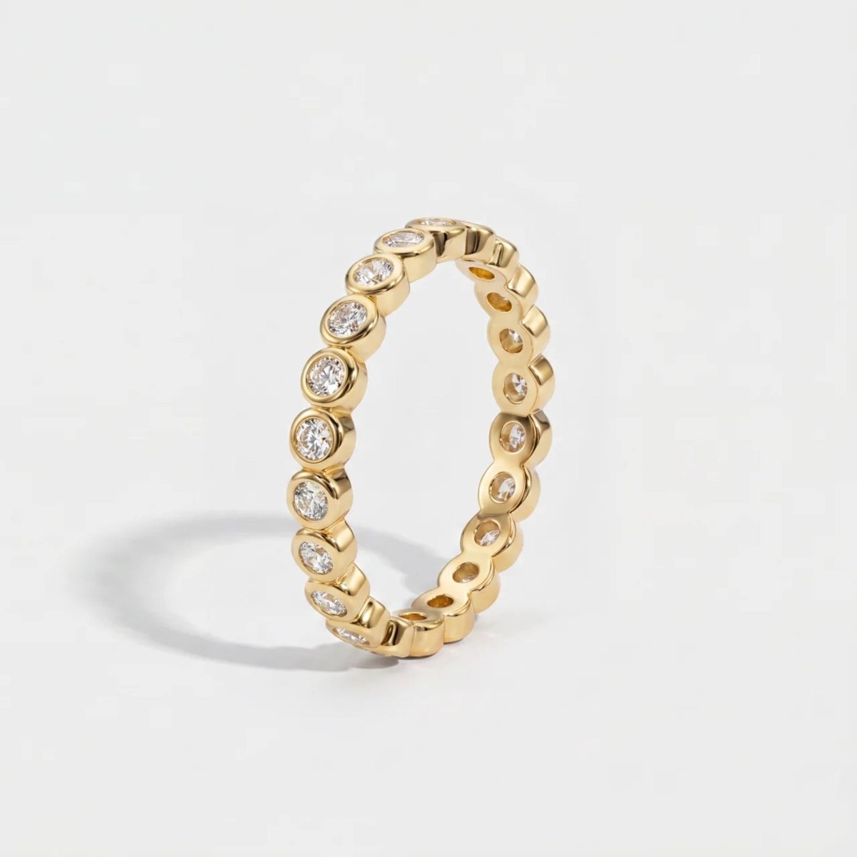 Bubble Ring - Bezel Tennis CZ