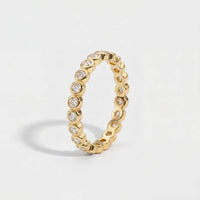Anello Bubble - Tennis Castone Zirconi Oro