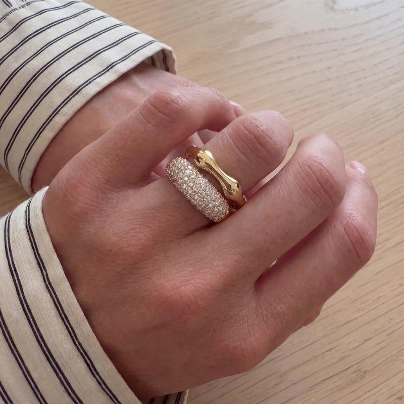 Anello Cocktail - Cupola Pavé Completa CZ