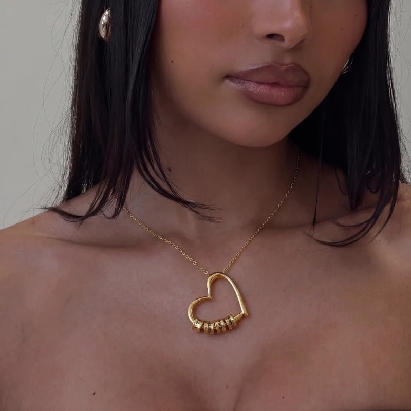 Inciso Cuore Collana - Personalizzato Oro Nome