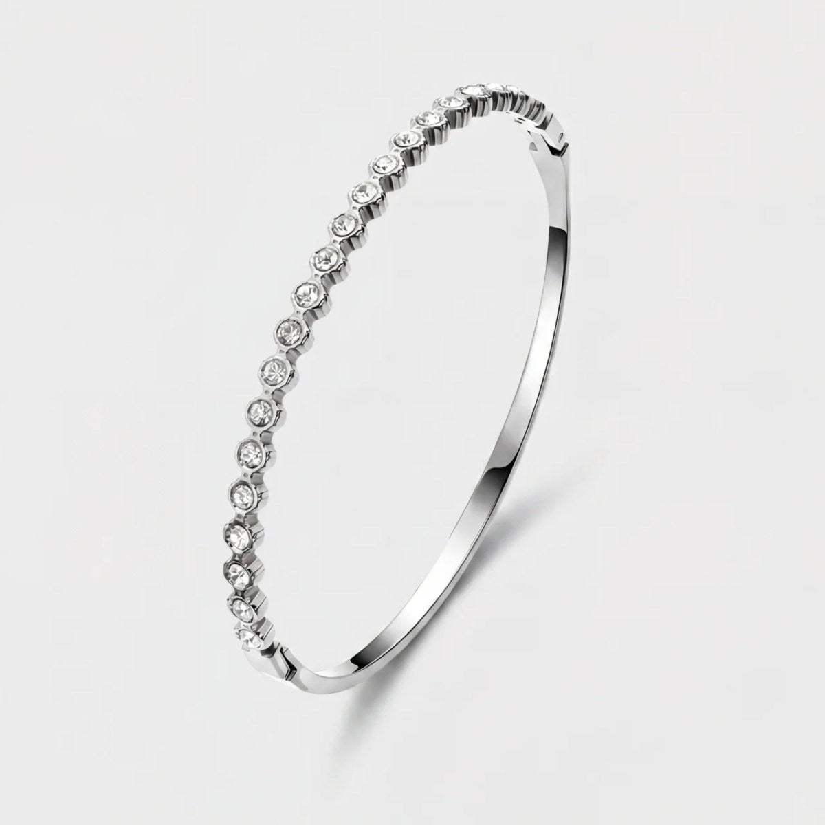 Bracciale Rigido Oro - Tennis Pavé Continuo