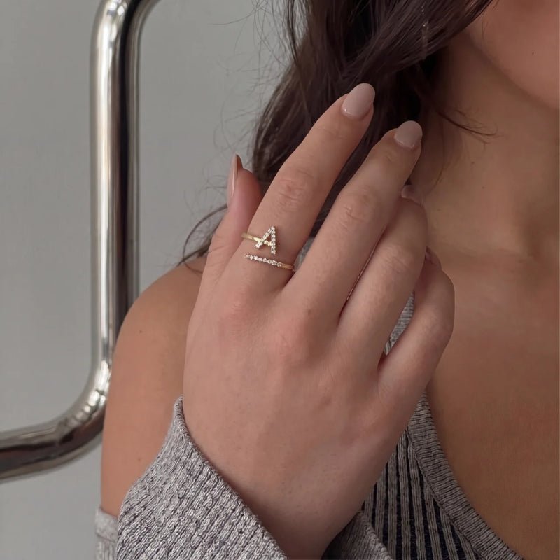 Anello Iniziale - Pavé Ghiacciato Regolabile