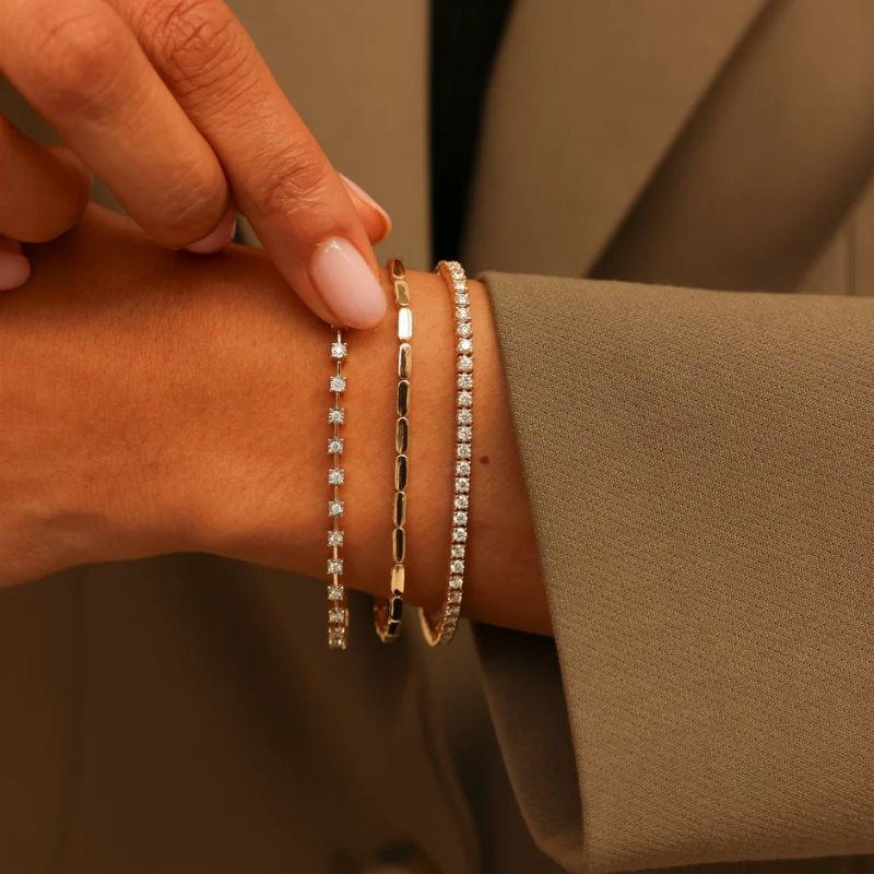 Interval Tennis Bracelet close-up view