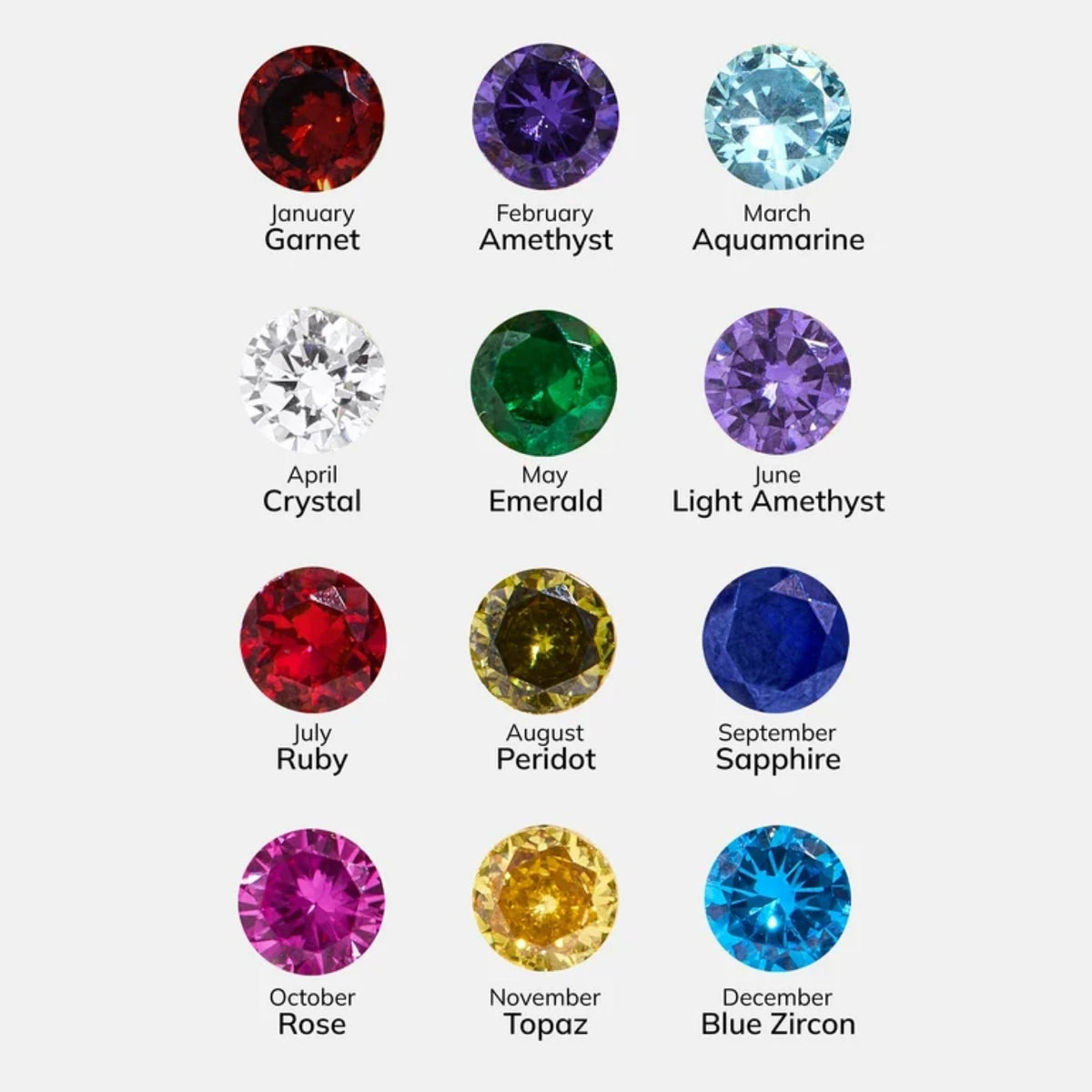 Star Charm Custom Birthstone Necklace | Moonela
