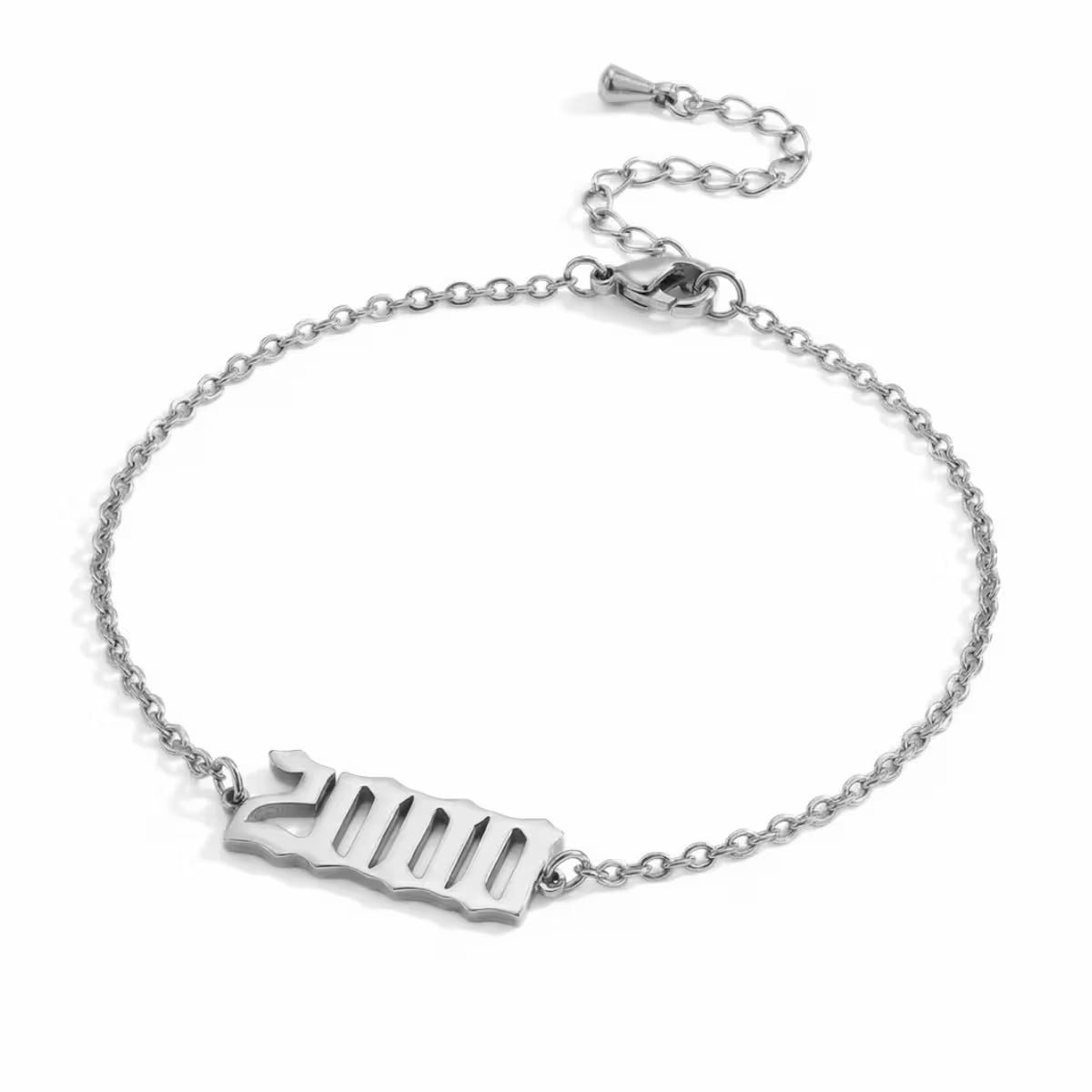 Birth Year Anklet close-up view