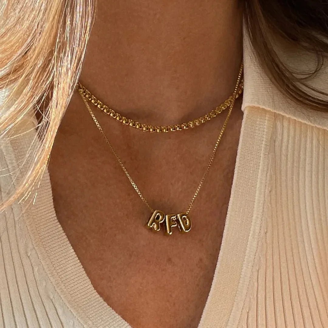 Collana Nome Bubble 3D