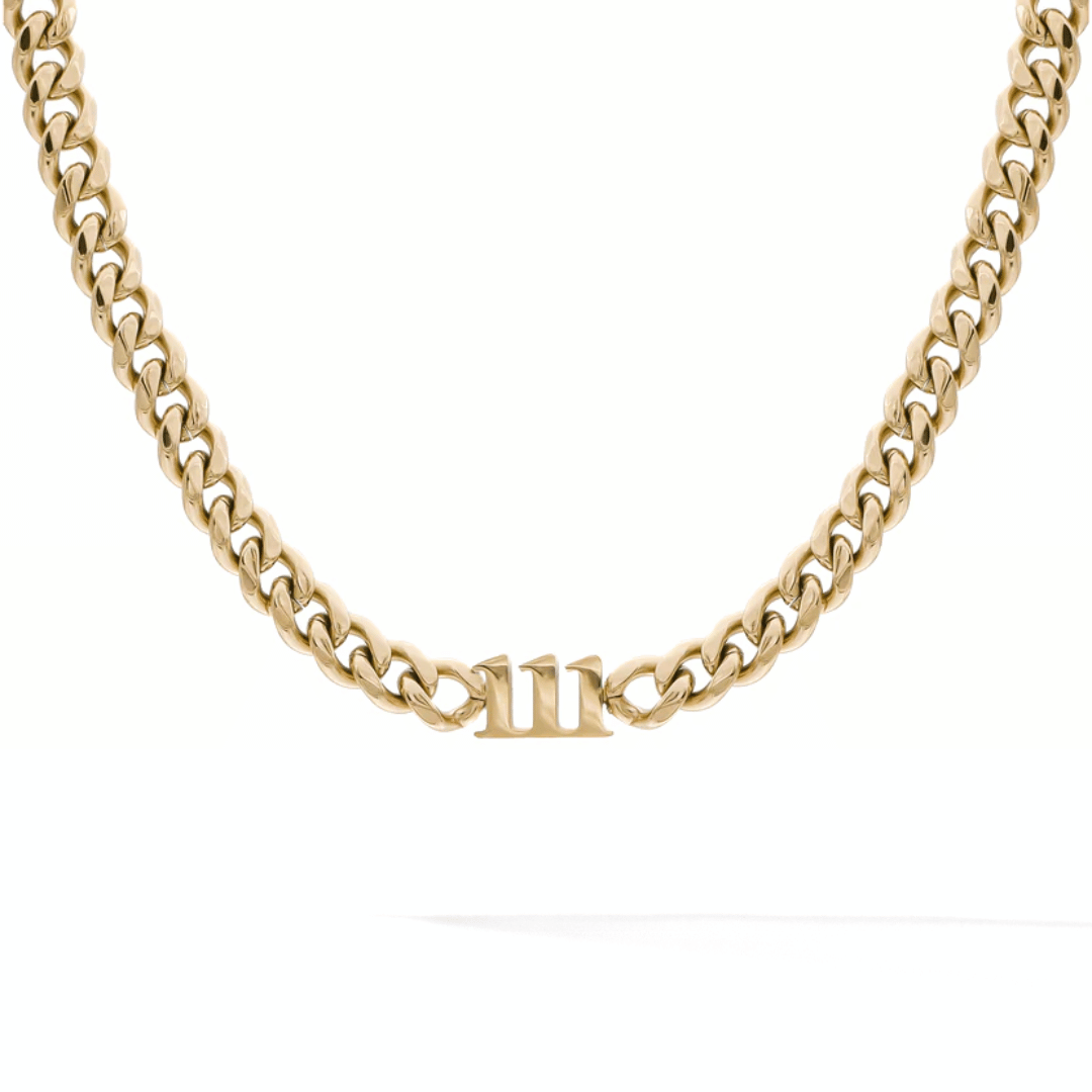 Collana girocollo con numero angelico