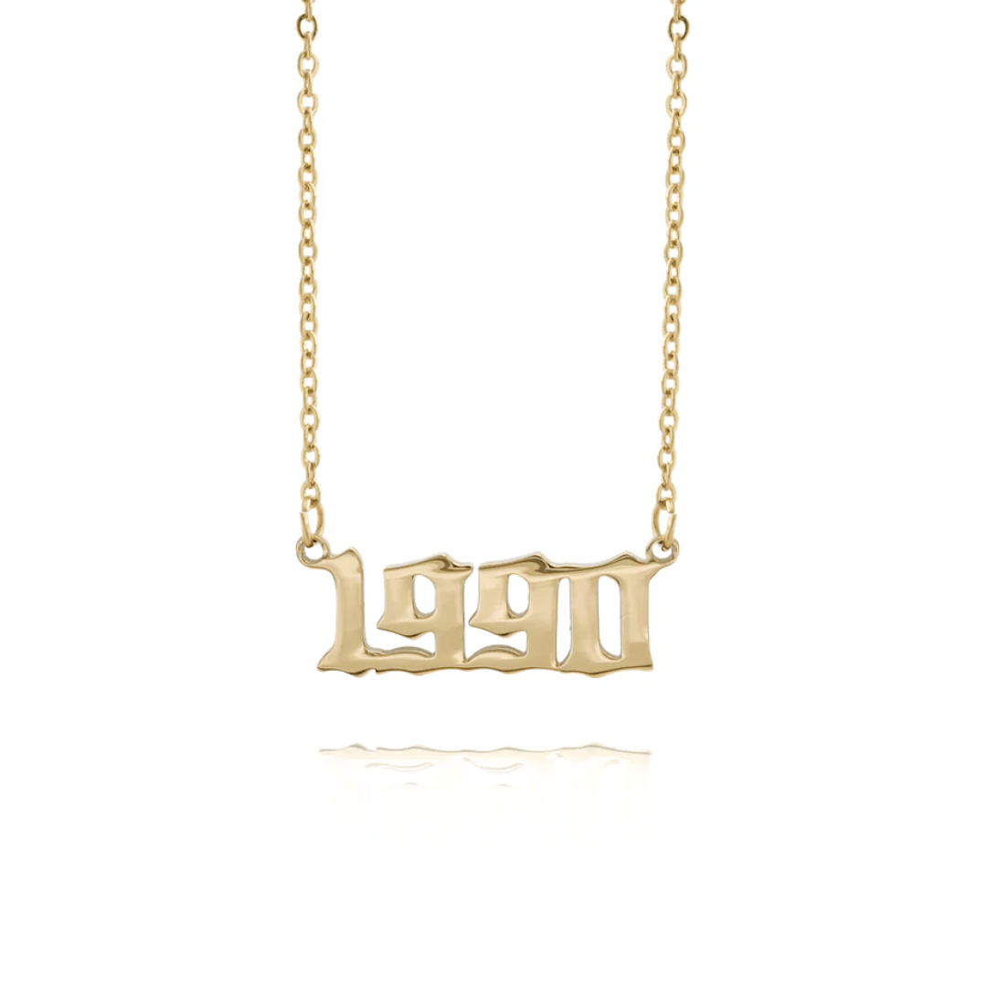 Collana personalizzata con l'anno di nascita