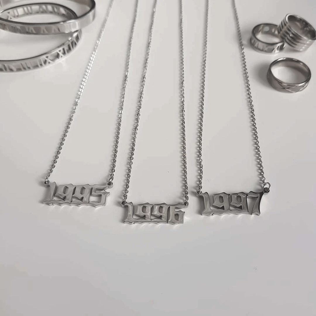 Collana personalizzata con l'anno di nascita