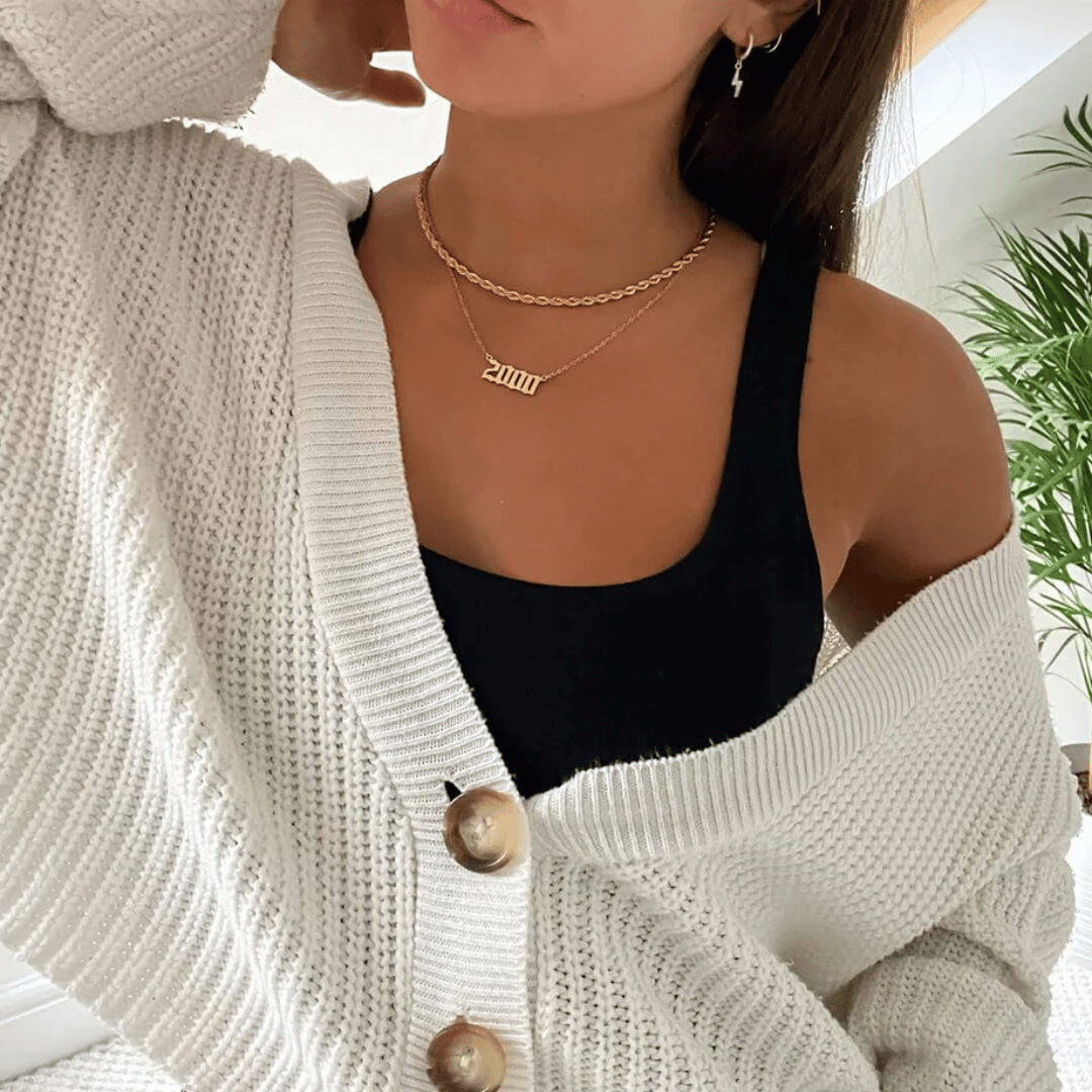 Collana personalizzata con l'anno di nascita