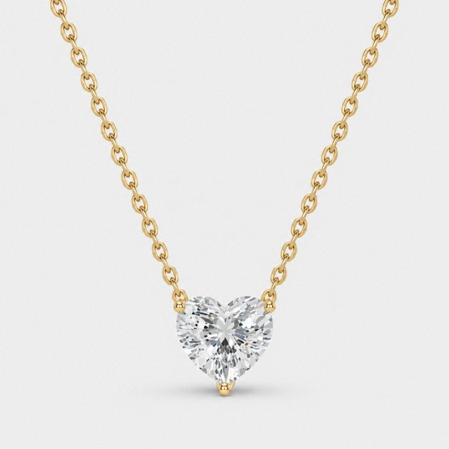 Heart Solitaire Necklace