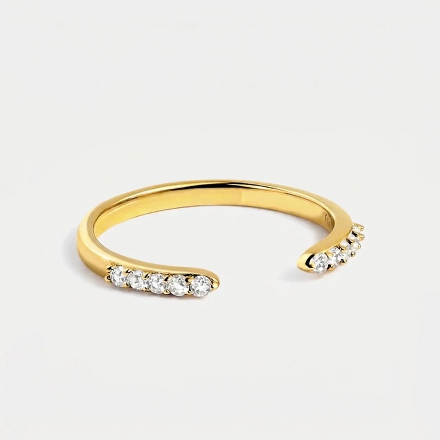 Celestial Glow Ring in 18K gold or sterling silver