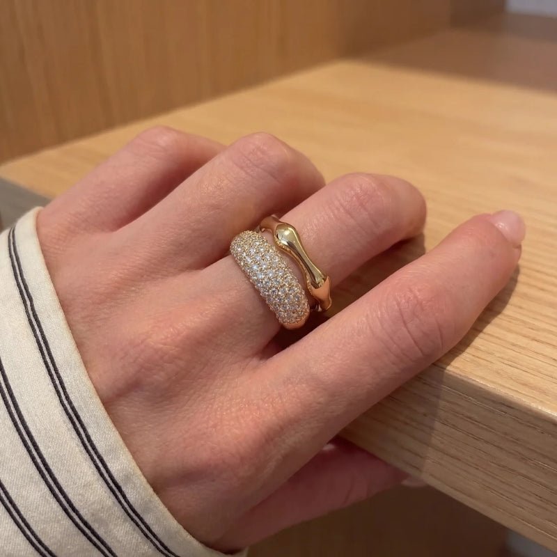 Anello Cocktail - Cupola Pavé Completa CZ