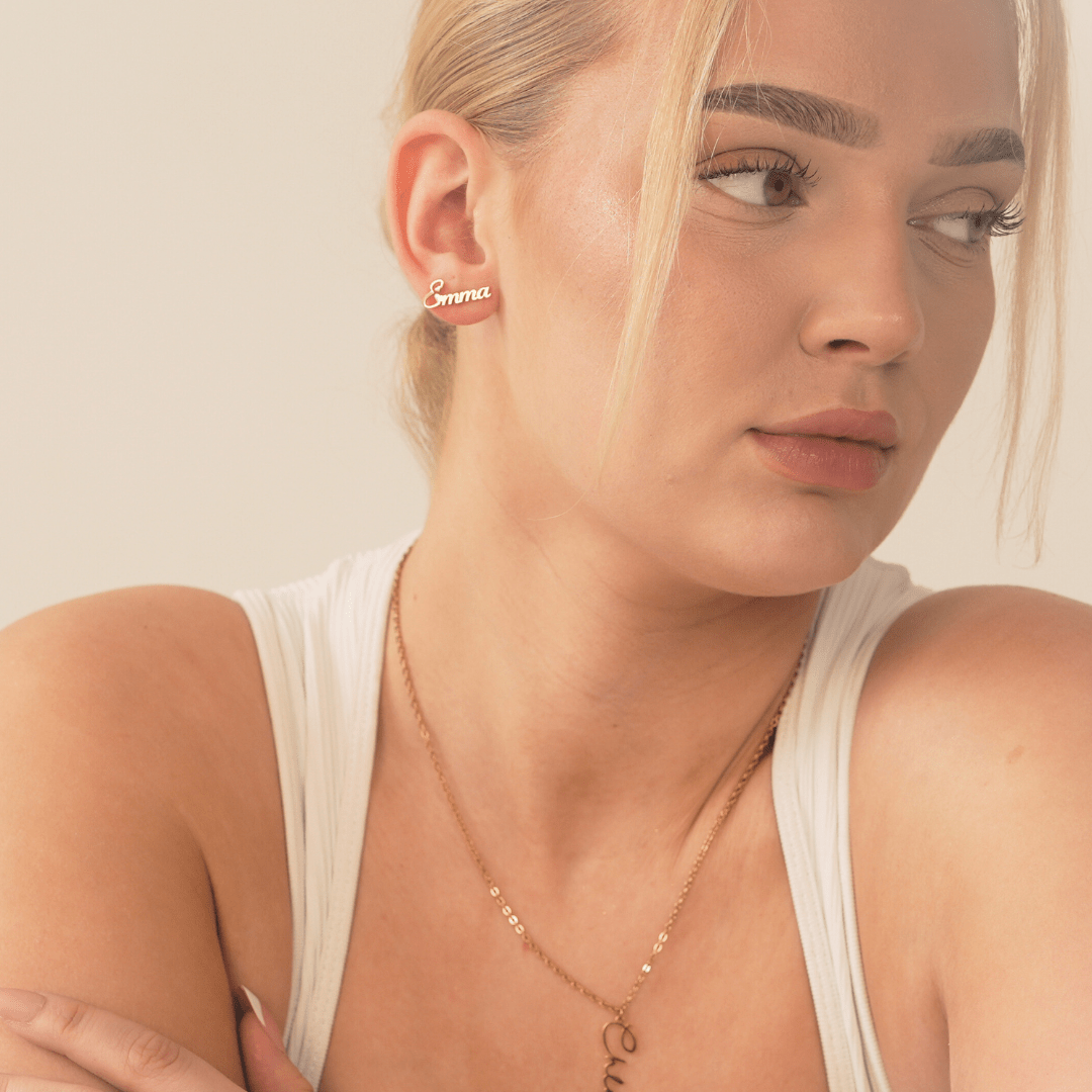 Orecchini con nome personalizzato