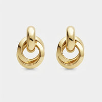 Orecchini Doppio Cerchio - Knocker Oro