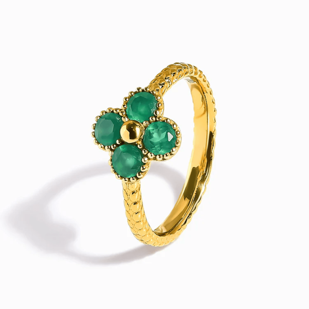 Glücksbringer aus grünem Onyx 