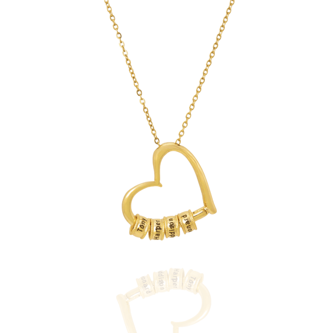 Collana personalizzata con cuore e nome 