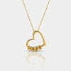 Collana Cuore Inciso - Nome Oro Personalizzato