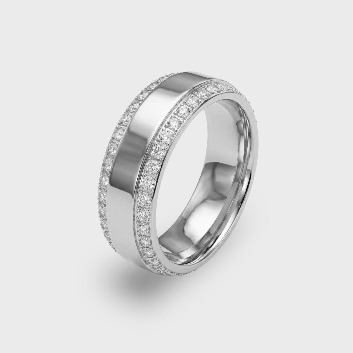 Anello Nome Personalizzato - Doppia Fascia Oro