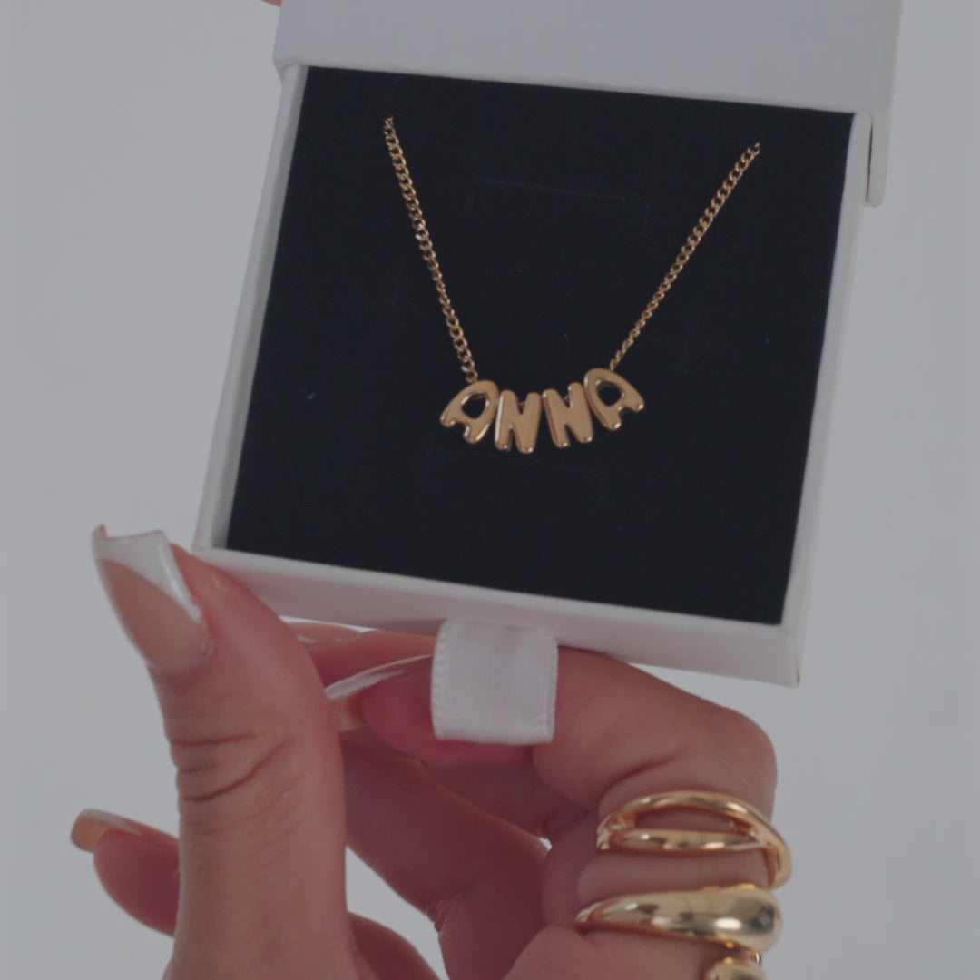 Collana Nome Bubble 3D