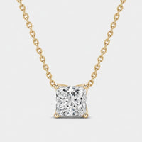 Collana Taglio Princess Moissanite
