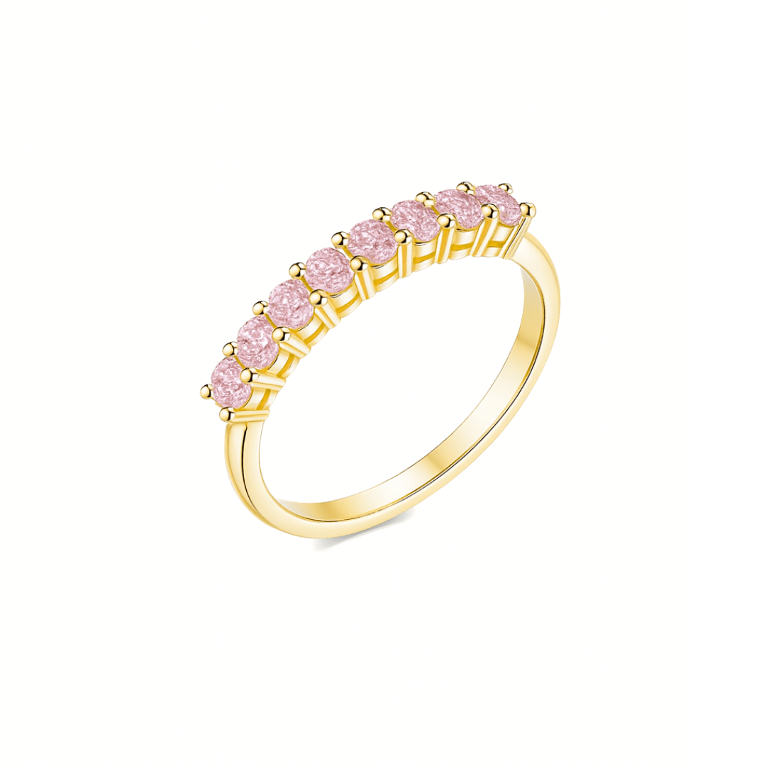 Anello in quarzo rosa - The Gem