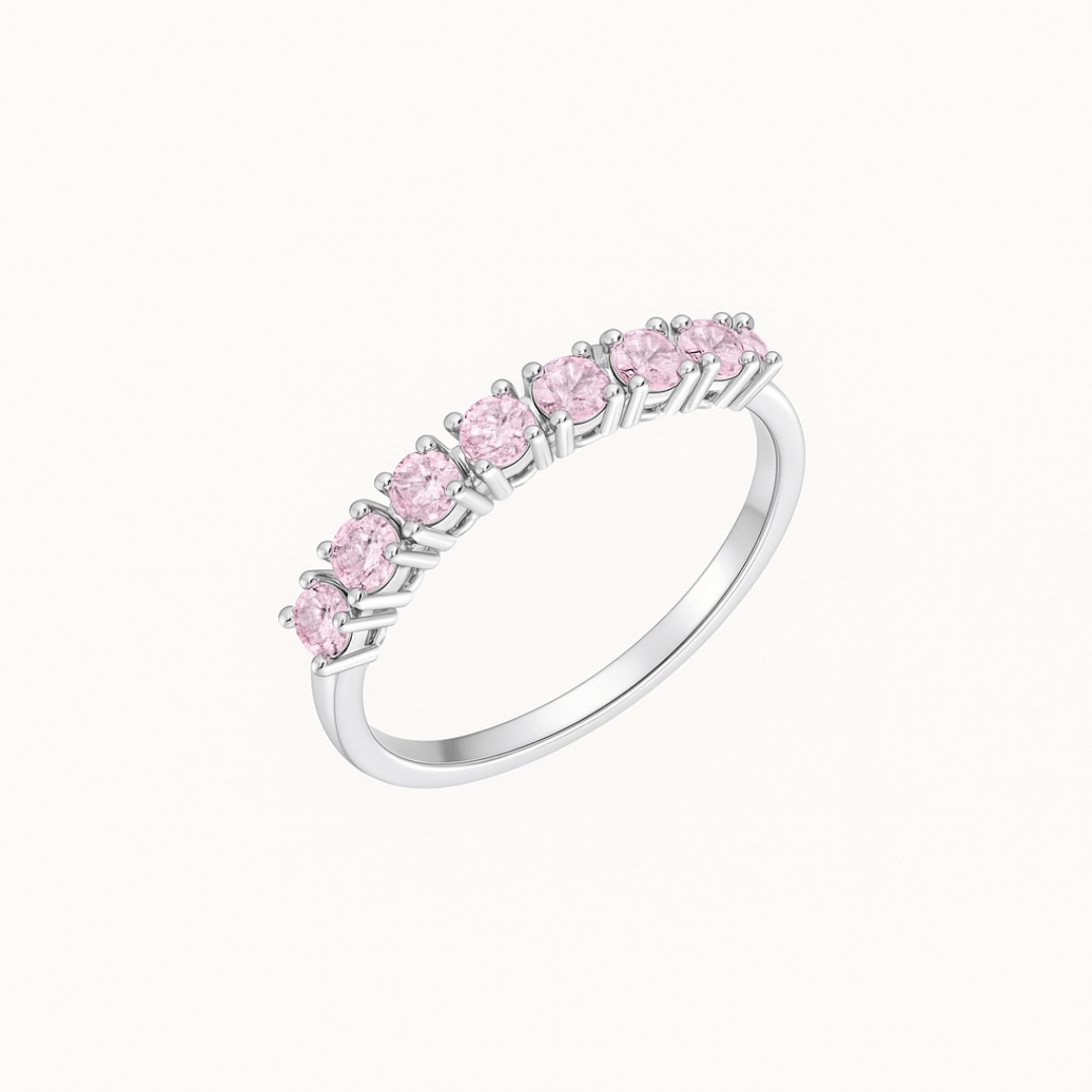 Anello in quarzo rosa - The Gem