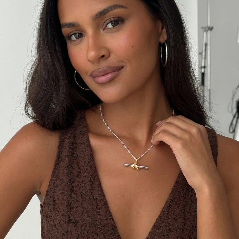 Collana con Pendente T-Bar Knot - Lucy