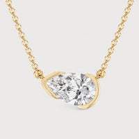 Collana Goccia Moissanite