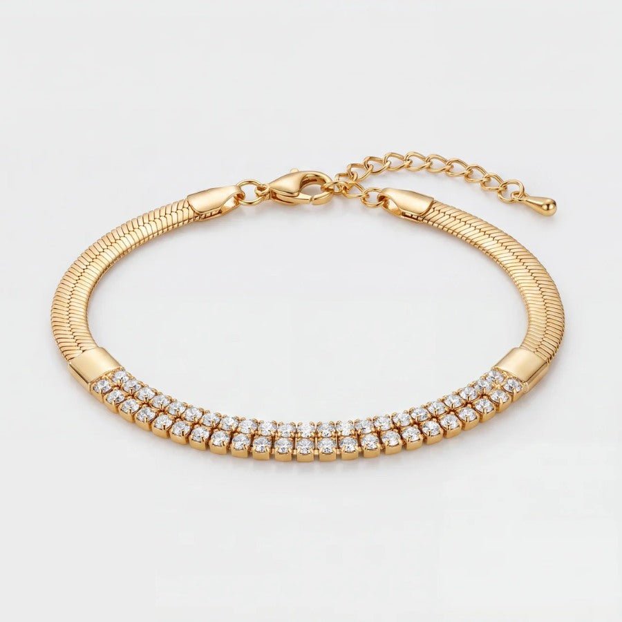 Tennis & Herringbone Bracelet