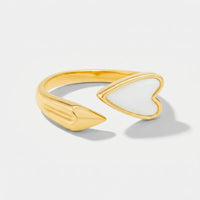 Anello Cuore Amor - Madreperla Oro
