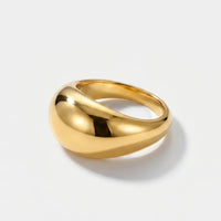 Anello Bombato - Cupola Imponente Oro