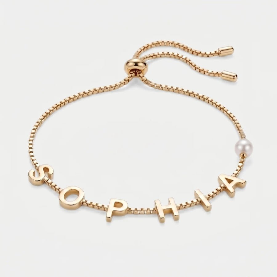 The Personalised Birthstone Bracelet in 18K gold or sterling silver