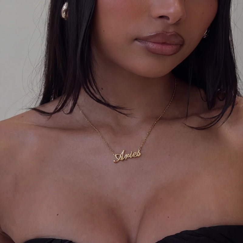 Collana Segno Zodiacale - Oro Personalizzata 12 Segni